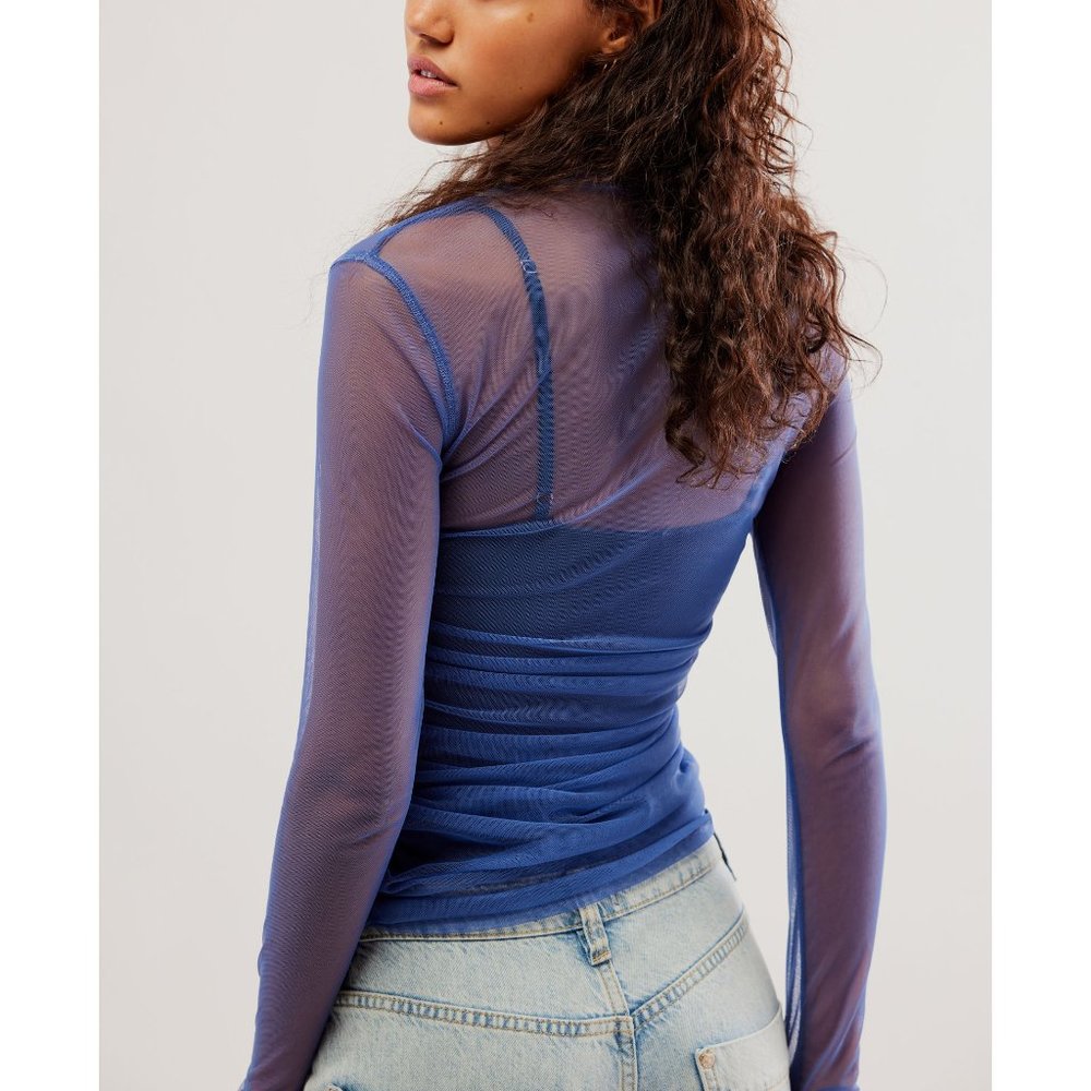 FREE PEOPLE Last Layer Long Sleeve / Fjord - Picture 2 of 4